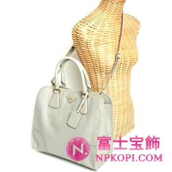 プラダ（PRADA）SAFFIANO LUX　レディース2wayトートバッグ　ライトグレー　BN2254-NZV-D32 